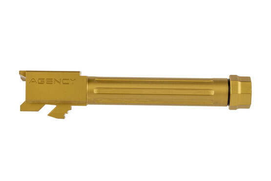 The Agency Arms Glock 19 threaded barrel is compatible with the 417 compensator